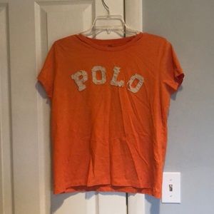 ORANGE POLO T-SHIRT